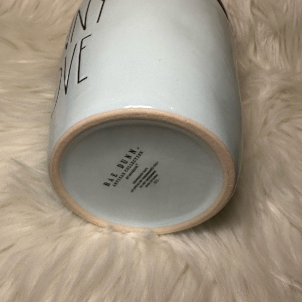 Rae Dunn Bunny Love Ceramic Canister with Wooden Lid - Picture 4 of 4